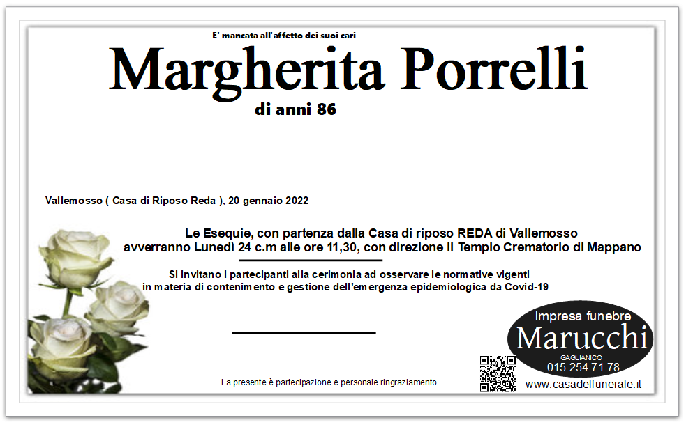 MARGHERITA PORRELLI